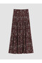 Esvab • Modern & Distinctive Embroidered A-Line Skirt with Waist Cord - 2