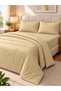 Bedsheet Set, Lime Green Pinstripe Pattern, 100% Cotton, 125 GSM
