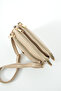 Women's Multi-Compartment Zippered Daily Shoulder Bag S-1450 Sand Matte - 2