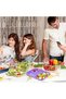 8 Pcs Divided Plates for Party, Reusable Compartment Trays & Sectioned Portion Control Plates, Micro - 3