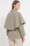 Trench Coat with Detachable Cape 202713 - Khaki - 3