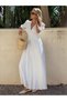Rochie midi, alb - 5