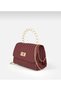 Women's Hand and Shoulder Bag with Thin Handle, Chain Strap and Lock Cover - 3