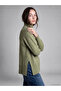 Two Mt Shop Quality Lcw Modest Green Knitwear Plain Oversize Women's Tunic
