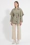Trench Coat with Detachable Cape 202713 - Khaki - 2