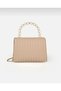 Women's Hand and Shoulder Bag with Thin Handle, Chain Strap and Lock Cover - 4