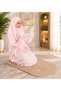 Linda Women Prayer Dress – Modest Islamic Prayer Outfit for Women, Full-Length Muslim Salah Dress, Pink Prayer Wear, Model SN-215001 - 2