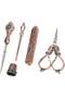 Antique Scissors Kit, Scissors Set Sewing Embroidery Set Embroidery Scissors Metal Thimble Needle Threader We Boxed Se - 3