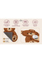 Eta Teddy Bear Pattern Modern Woven Base Decorative Carpet Eta4367 - 4