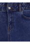 Alita City Farkıyla Lcw Everyday Indigo Denim Straight Slim Mom Elastic Waist Narrow Leg Women's Jean Pants - 6