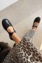 Nice Black Genuine Leather Ballerinas - 2