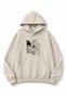 New City Printed Oversize Sweatshirt with Kangaroo Pocket