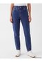 Alita City Farkıyla Lcw Everyday Indigo Denim Straight Slim Mom Elastic Waist Narrow Leg Women's Jean Pants - 2