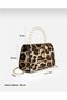 Women's Hand and Shoulder Bag with Thin Handle, Chain Strap and Lock Cover - 2