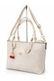 Women's Shoulder Bag Crossbody Strap Premium Soft Textured Raven Large Volume 4 Compartments 40X27X10 cm - 5