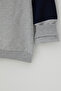 Boy's Tracksuit Set with Lettering Printed on the Sleeves and Block Pattern, Ages 4-9, Gray Melange - 8