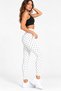Women's Polka Dot White Sports Leggings High Waist Stretchy Full Length Fitness Pilates Leggings - 2