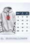 Japanese Kanji Printed Unisex Hoodie Red Sun Streetwear Sweatshirt - 8