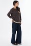 Motif Detailed Sweatshirt Brown - 5