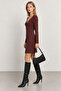 Collar Lace Detailed Buttoned Mini Dress |   Mkw2811498-1 - 3