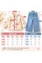 Girl's Heart Embroidered Plush Jacket Ecru Zippered Soft Teddy Coat 1-2-3 Years Old - 4