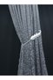 Gray Ivy Leaf Ornament Gift 2 Wings Tulle Background Curtain - 4