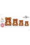 Eta Teddy Bear Pattern Modern Woven Base Decorative Carpet Eta4367 - 5