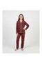 Front Buttoned Plaid Pattern Pajama Set
