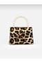 Women's Hand and Shoulder Bag with Thin Handle, Chain Strap and Lock Cover - 4