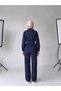 Women's Belted Denim Jacket and Trousers Two-Piece Set - 3