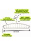 2 Pack Folding Hanger, Heavy Duty Plastic Clothes Hanger, Space Saving Hangers for Clothes, Suitable - 8