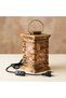 Kare Fener Wooden Salt Lamp with Antique Pattern (Himalaya) - 5