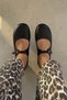 Nice Black Genuine Leather Ballerinas - 2