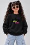 Crew Neck Sweatshirt for Girls, Printed 3-Yarn Threaded Winter Sweatshirt
