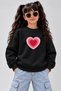 Crew Neck Sweatshirt for Girls, Printed 3-Yarn Threaded Winter Sweatshirt