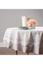 مفرش طاولة أو غطاء طاولة من DII Home Essentials، مصنوع من البوليستر بنسبة 100%، قابل للغسل في الغسالة، بتصميم شابي شيك عتيق، مقاس 63 بوصة. - 5