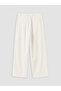 Vizyon New Season White Regular Fit Linen Blend Men's Trousers - 7