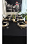 Aura Liquid-Proof Black Tablecloth