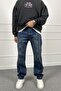Blue Regular Fit Jeans with Stripe Detail |   Stk2117-Jean - 6