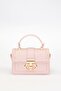 Baklava Pattern Lockable Hand and Shoulder Bag Pink