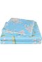 Floral Print Sheet Set King, 4 Piece Soft Botanical Pattern Microfiber Bedding Sheets 15" Extra