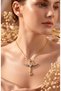 316L Gold Color Heart Key Model Steel Necklace - 2