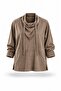 Mink Stand Collar Suede Shirt 05232 - 2