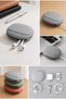 Silicone Carrying Case, Wired Earphone Organizer Bag, In-Ear Earphone Protector, Storage Container, Universal Compatible - 2