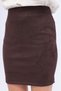 Women's Slim Fit Suede Winter Short Plain Skirt