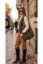 Women's Suede Large Size Casual Shoulder Bag Suitable for Laptop and Books (Width 47 cm Height 63 cm)