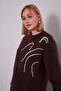 Pearl Detailed Sweatshirt Bitter Brown - 2
