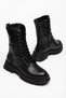 Genuine Leather Orthopedic Women's Boots with Black Tie-Up Side Panels - 3