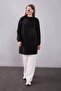 Double Floral Patterned Sweatshirt Black - 2