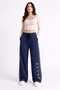 Women's Casual Draped Ribbon Motif Sports Sweatpants